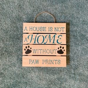 Small Wooden Hanging Plaque